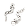 Brass Micro Pave Cubic Zirconia Pendants KK-E090-03P-2