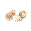 Alloy Crystal Rhinestone Pendants PALLOY-E775-21G-2