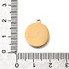 304 Stainless Steel Roman Numbers Flat Round Charms STAS-Q348-24G-2