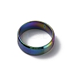 201 Stainless Steel Wide Band Finger Rings for Women Men RJEW-WH0009-13G-M-2