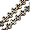 Electroplated Natural Lava Rock Beads Strands G-K388-02G-3