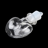 Clear Glass Wishing Bottle Pendants GLAA-A010-01A-2
