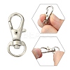 10Pcs Alloy Swivel Lobster Claw Clasps PALLOY-CJ0002-68-4
