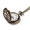 Alloy Glass Pendant Pocket Necklace WACH-S002-09AB-1