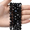 Natural Black Banded Agate/Striped AgateBeads Strands G-Z119-A03-03-2