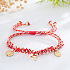 Brass Charm Bracelets OD9746-2-1