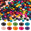 300Pcs 10 Colors Dyed Natural Wood Beads WOOD-LP0001-09-1