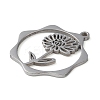 Non-Tarnish 304 Stainless Steel Pendants STAS-P338-01B-P-2