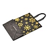 Christmas Theme Printed Paper Tote Bags with Handles ABAG-B008-01-4