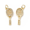 Brass Micro Pave Clear Cubic Zirconia Pendants LS-KK-E068-VB143-1