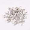 Tibetan Style Umbrella Pendants TIBEP-LF1300YKG-AS-FF-2