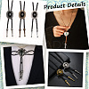 40Pcs 5 Colors Alloy Cord Ends FIND-GF0007-30-5