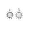 304 Stainless Steel Pendant Enamel Settings LS-STAS-N097-187P-1