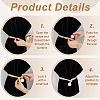4Pcs 2 Colors Polyester Curtain Tiebacks AJEW-DR0002-20B-3
