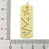 Real 18K Gold Plated Brass Micro Pave Cubic Zirconia Pendants KK-R159-06B-G-3