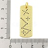 Real 18K Gold Plated Brass Micro Pave Cubic Zirconia Pendants KK-R159-06B-G-3