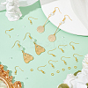 200Pcs Brass Earring Hooks KK-SP0001-44G-4