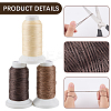 3 Rolls 3 3 Colors Flat Waxed Polyester Cord OCOR-CL0001-12A-6