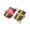 Alloy Enamel Pendants ENAM-A014-02G-2