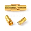 Brass Locking Tube Magnetic Clasps X-MC079-G-1