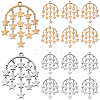 5Pcs 304 Stainless Steel Pendants STAS-YW0003-15P-2