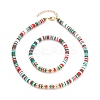 Handmade Polymer Clay Heishi Beads Jewelry Sets SJEW-JS01136-01-1