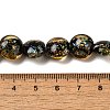 Handmade Dichroic Foil Glass Beads Strands DICH-U001-11I-4
