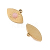 Natural Rose Quartz Pendants STAS-P380-16G-2