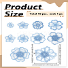 10Pcs 10 Styles Lace Embroidery Sewing Fiber DIY-LP0003-72-2