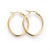 201 Stainless Steel Hoop Earrings LS-EJEW-A052-15E-G-1