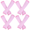 4 Pairs Acrylic Fiber Yarn Knitting Fingerless Gloves AJEW-DJ0001-58C-1