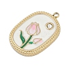 304 Stainless Steel Enamel Pendants STAS-I325-001G-2