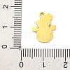 Christmas Theme 201 Stainless Steel Charms STAS-Q015-13G-03-3