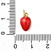 Brass Enamel Charms KK-P303-06E-G-3