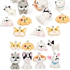 16Pcs 8 Styles Cartoon Opaque Resin Pendants RESI-YW0003-18-1