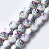 Printed & Spray Painted Glass Beads X-GLAA-S047-02C-03-1