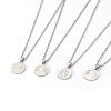 304 Stainless Steel Pendant Necklaces NJEW-E137-01P-1
