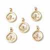 Shell Pendants KK-P223-02G-1