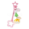 Acrylic & Glass & Alloy Pendant Mobile Straps KEYC-FZ00009-5