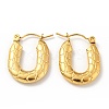 Ion Plating(IP) 304 Stainless Steel Rectangle Chunky Hoop Earrings for Women EJEW-G293-05G-1