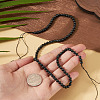 1 Strand Natural Shungite Beads Strands G-TA0003-34A-5