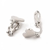 Alloy Clip-on Earring Findings PALLOY-M208-01P-1