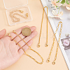 4Pcs 4 Styles Brass Link Baseball Cap Chain AJEW-GO00043-3