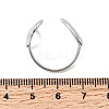304 Stainless Steel Open Cuff Rings for Women RJEW-K313-16P-5