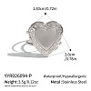 304 Stainless Steel Open Cuff Rings for Women GB3046-2-1