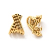 304 Stainless Steel Stud Earrings EJEW-M073-02G-2