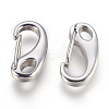 Non-Tarnish 304 Stainless Steel Push Gate Snap Keychain Clasp Findings STAS-F175-13P-A-26mm-1