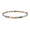Mini Natural Indian Agate Beaded Stretch Bracelets BJEW-JB07669-04-1