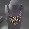 Bohemian Octopus Alloy Crystal Rhinestone Pendant Necklaces FS-WG0239D-01-3