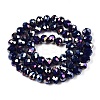 Electroplate Glass Beads Strands EGLA-A044-P8mm-B07-3